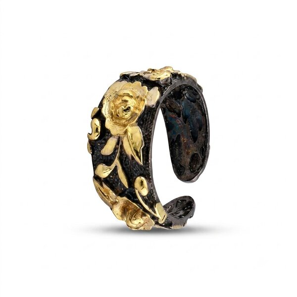 Сребърен пръстен без камък 1486378