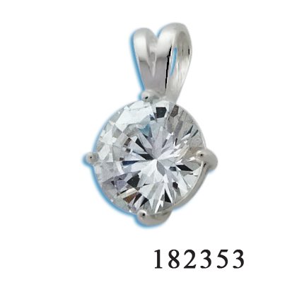Сребърна висулка с камък 182353